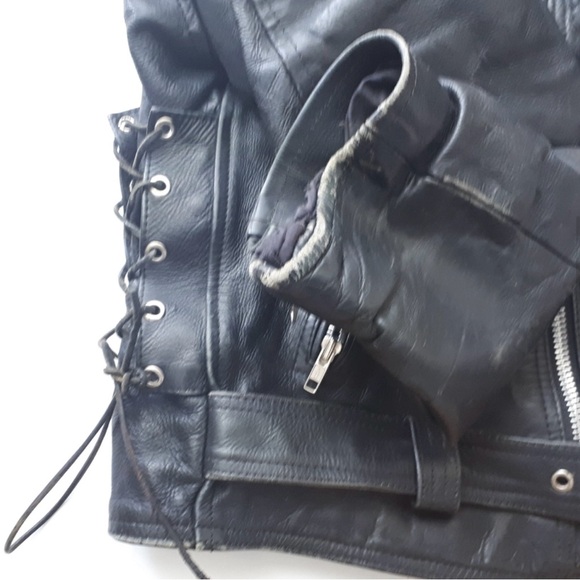 Vintage Leather Moto Jacket L/XL - Picture 6 of 6